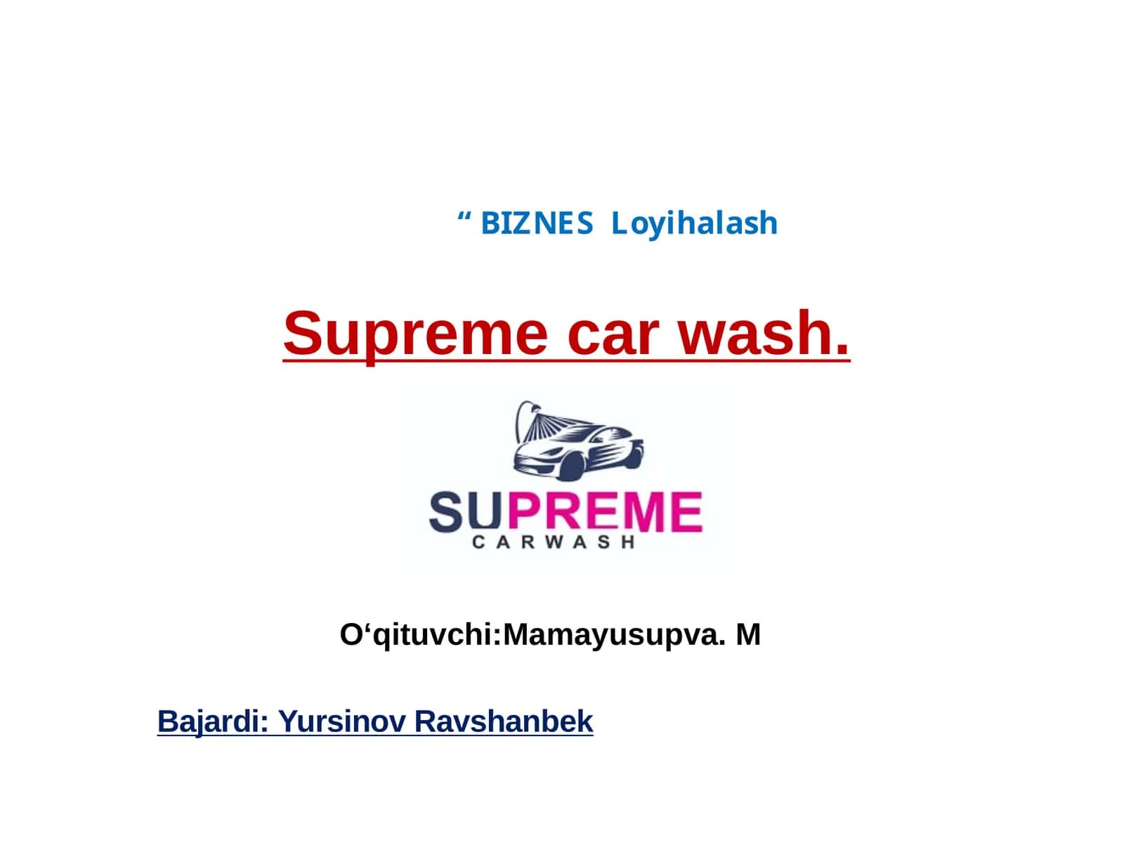Supreme car wash 1