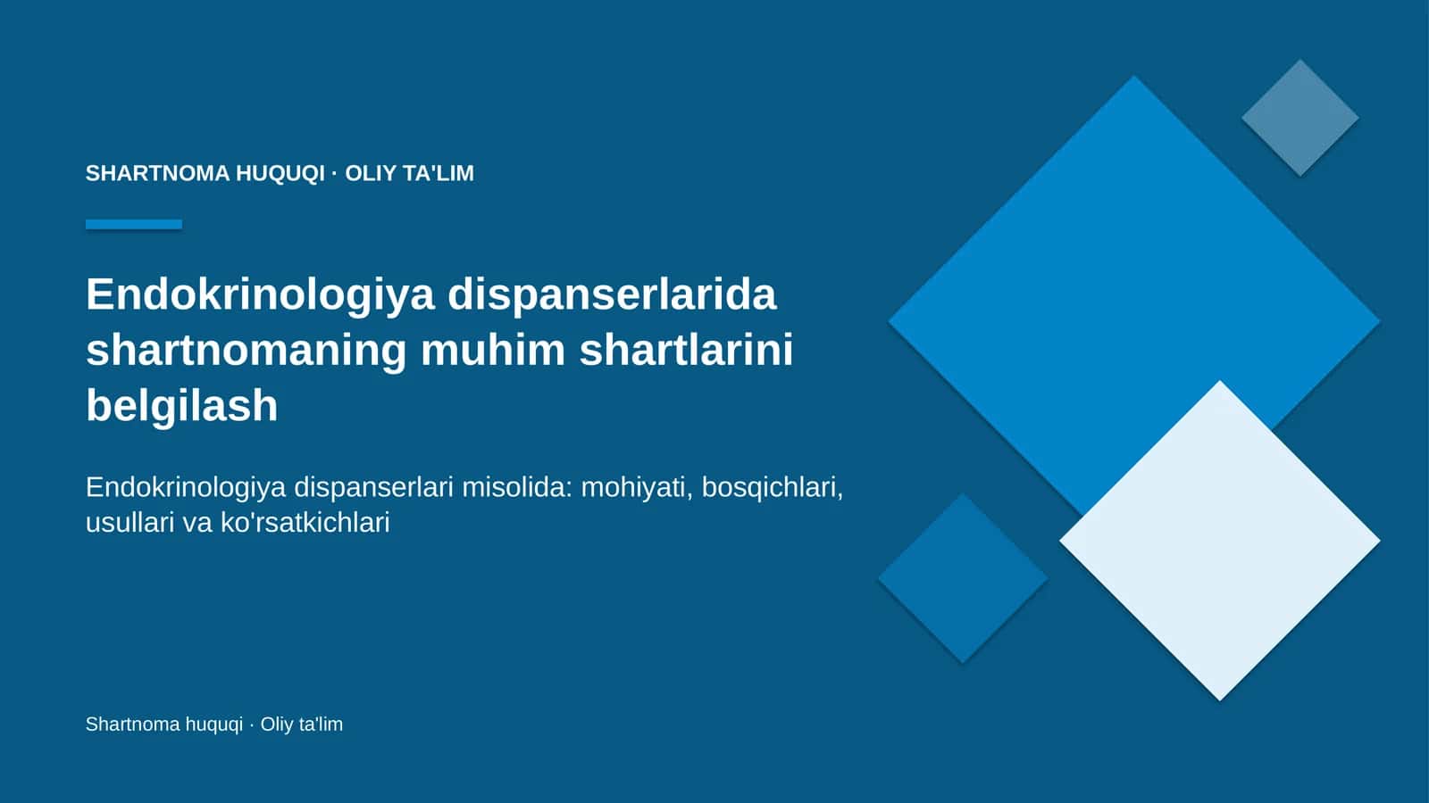 endokrinologiya dispanserlarida shartnomaning muhim shartlarini belgilash 3401 1
