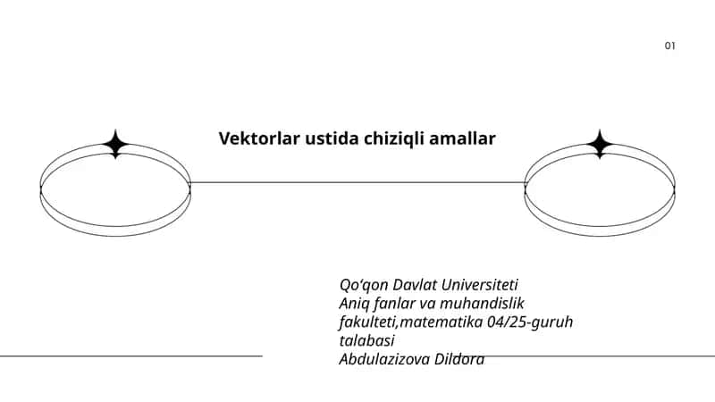 Vektorlar ustida chiziqli amallar 1