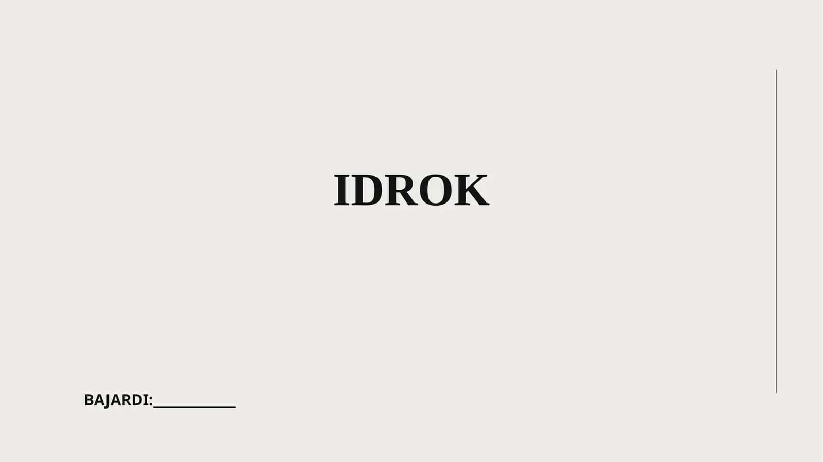 Idrok 1