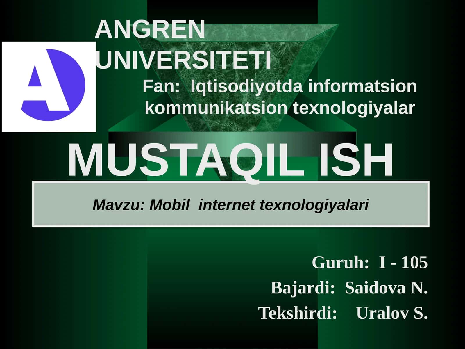 Mobil internettexnologiyalari 1
