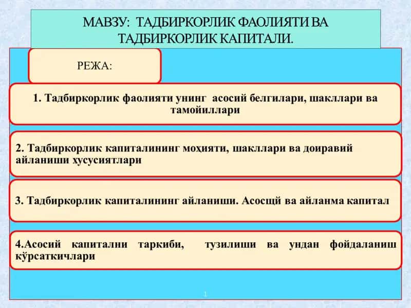 Кичик бизнес ва хусусий тадбиркорликнинг эркинлаштирилиши ва рағбатлантирилиши 1