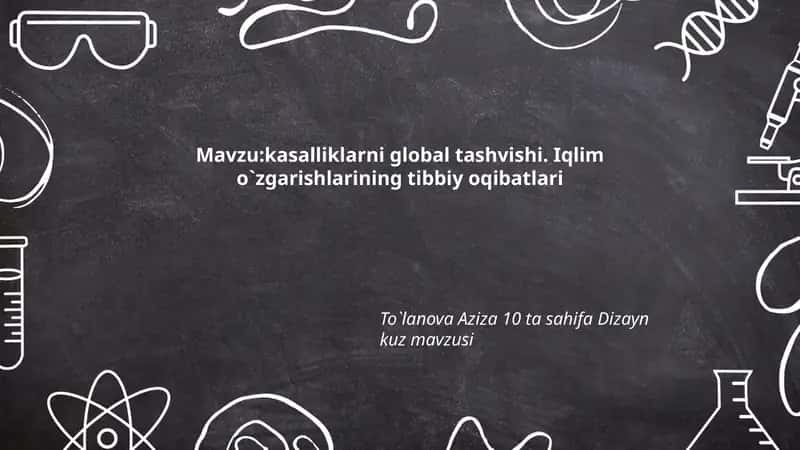 Iqlim o`zgarishlarining tibbiy oqibatlari 1