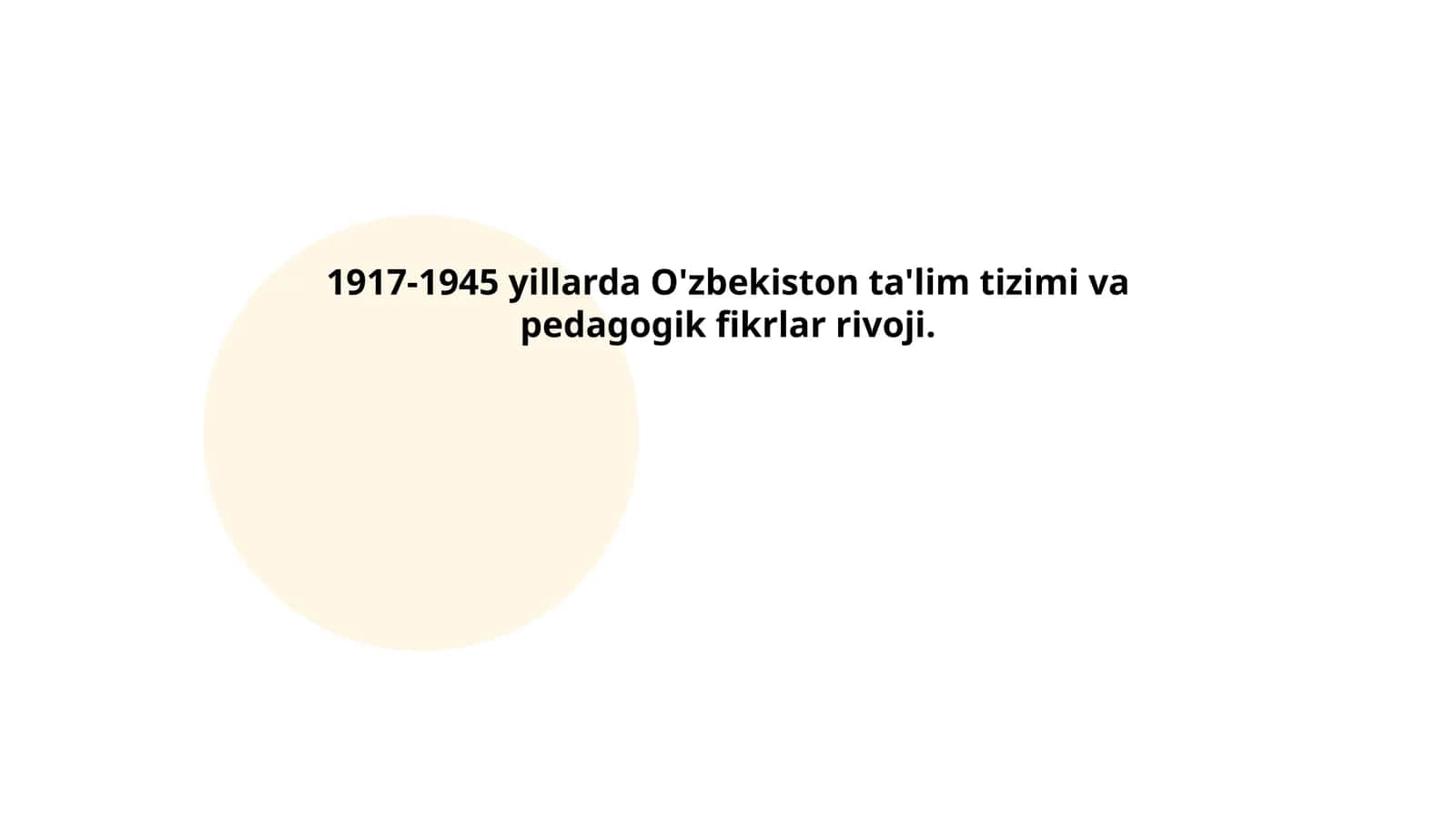 O'zbekiston ta'lim tizimi va pedagogik fikrlar rivoji 1