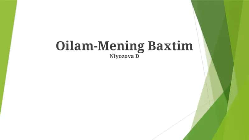 Oilam-Mening Baxtim 1