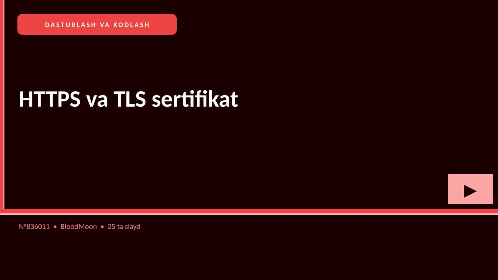HTTPS va TLS sertifikat 1
