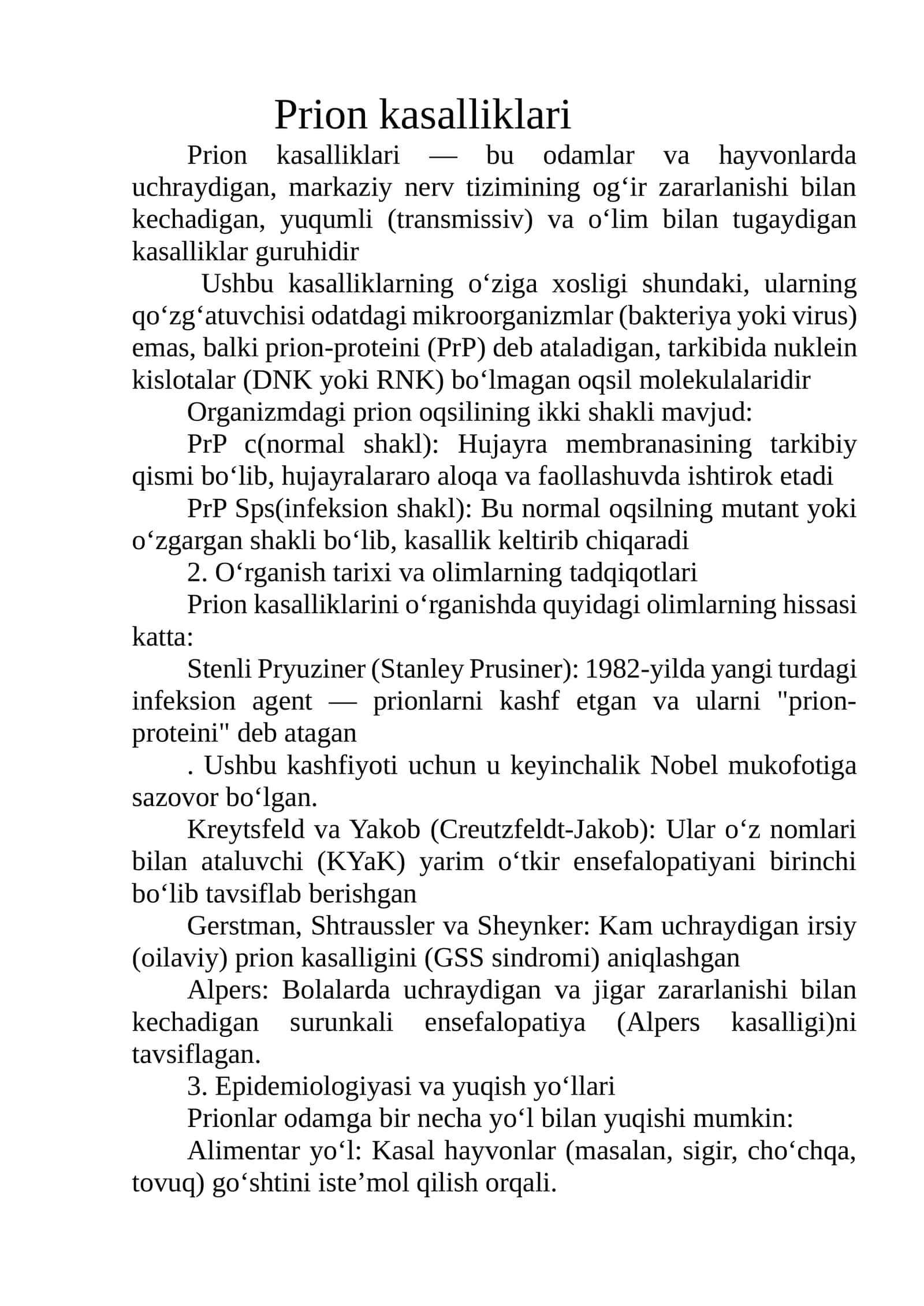 Prion kasalliklari 1