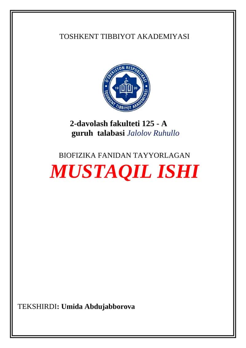 Avgust va Assman psixometrlarida namlikni aniqlash 1
