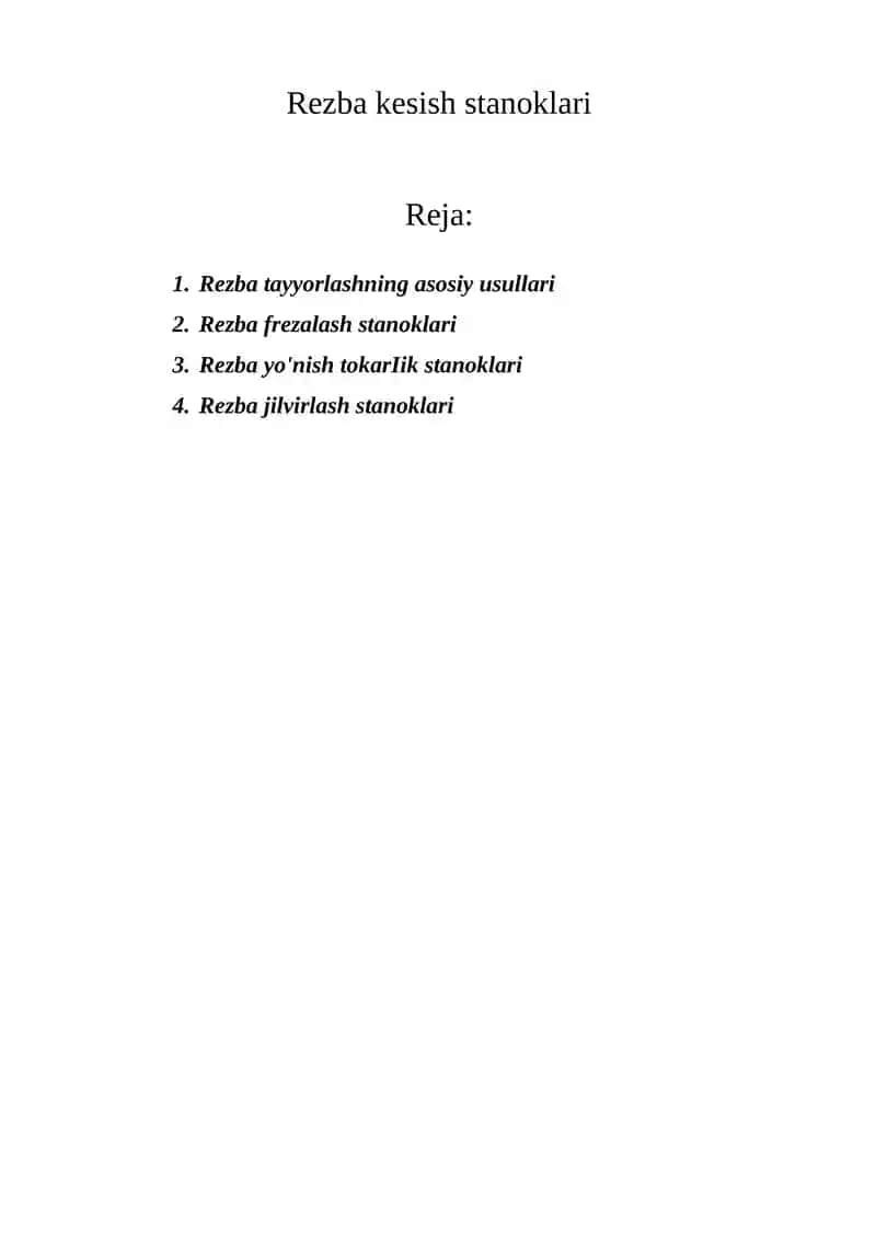 Rezba kesish stanoklari 1