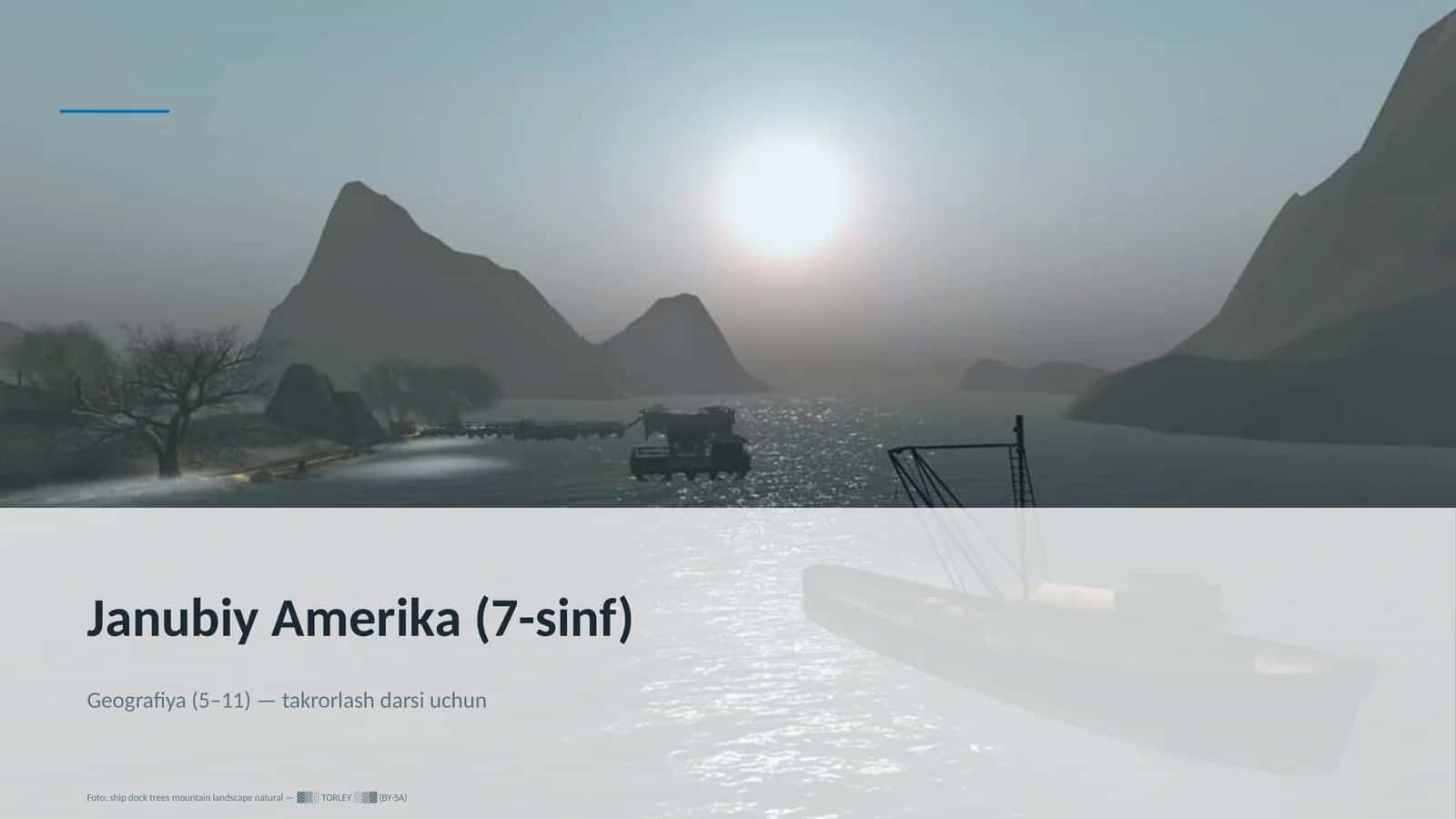 Janubiy Amerika (7-sinf) 1