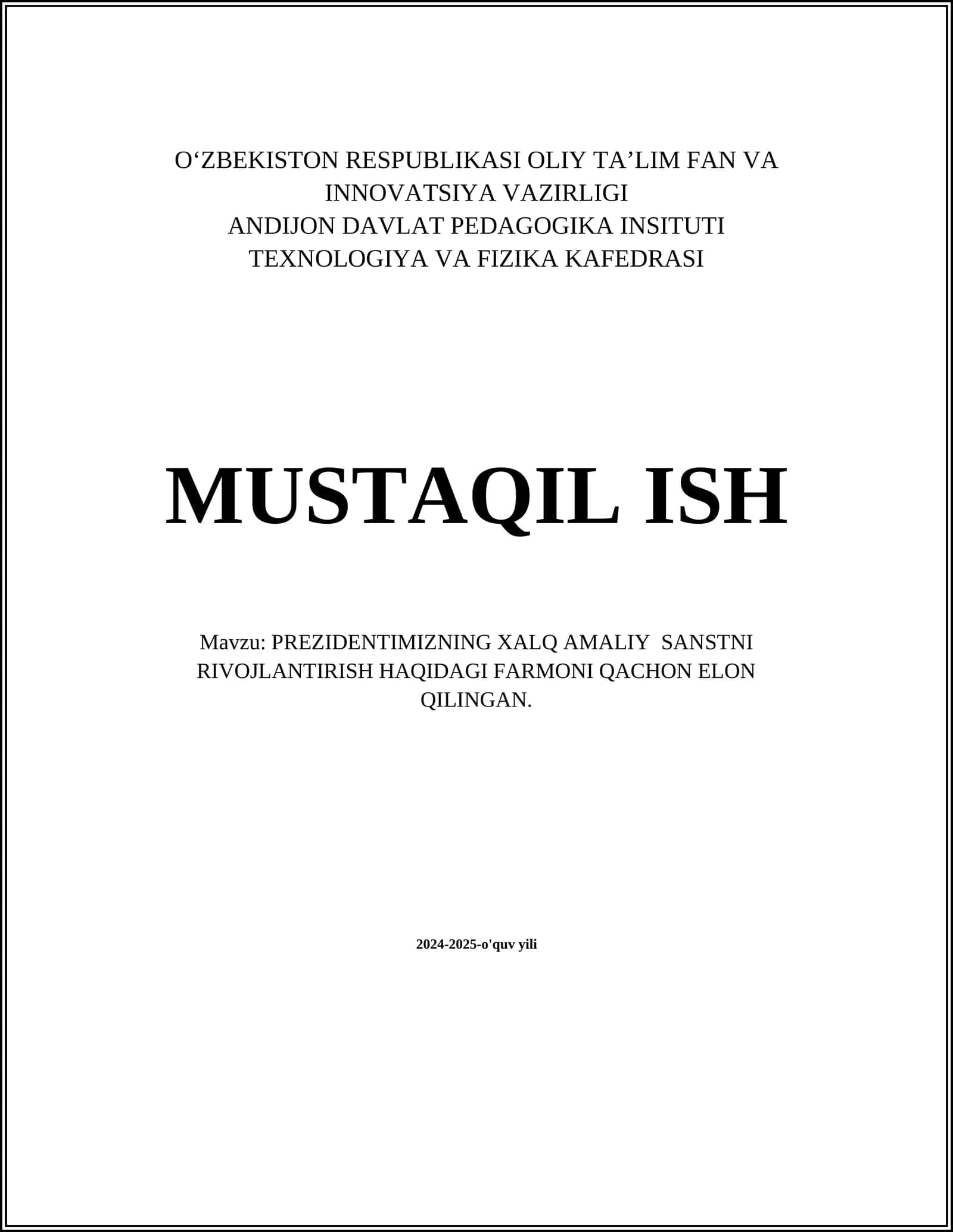 Ishlab chiqarishni modernizatsiya qilish 1