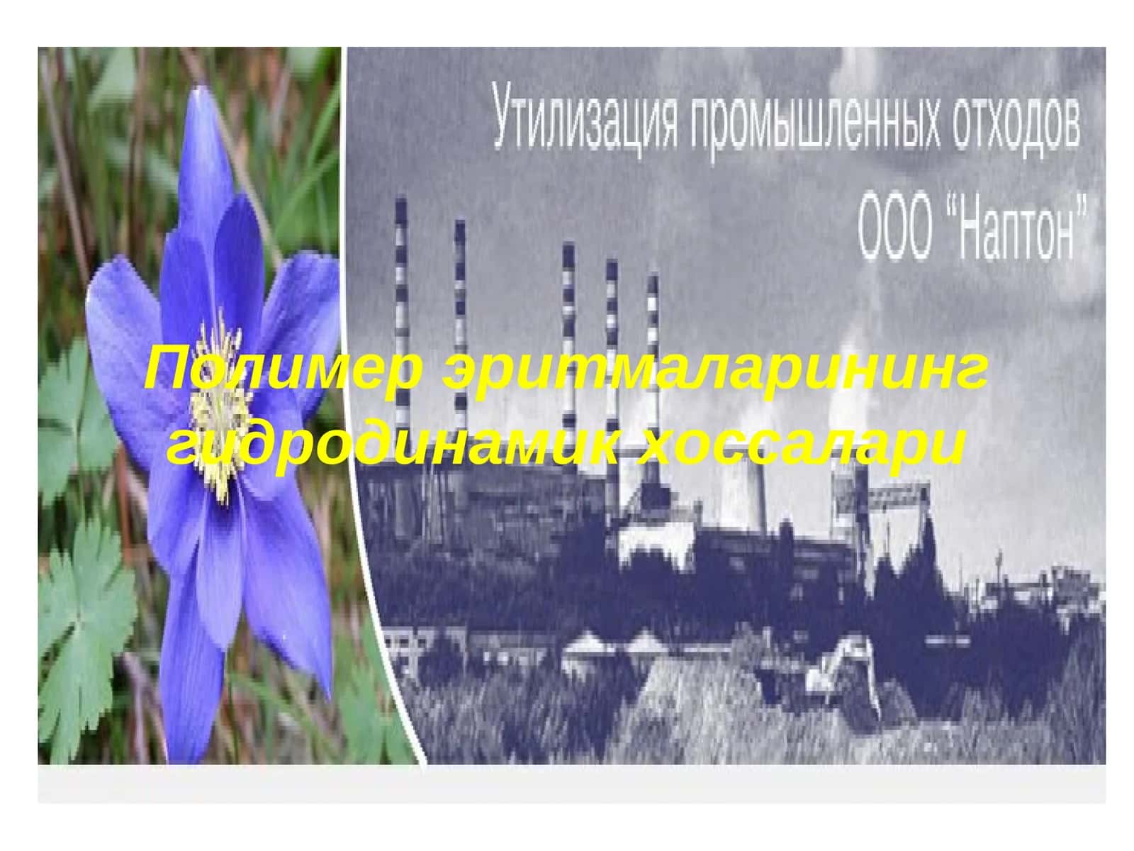 Polimer eritmalarining gidrodinamik xossalari 1
