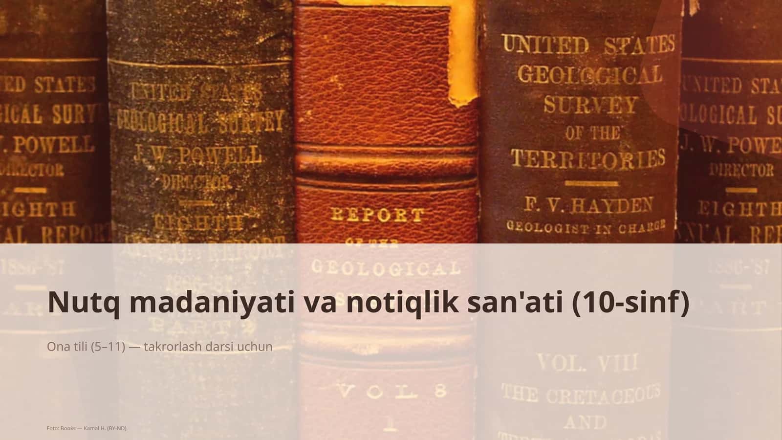 Ona tili (5–11) — takrorlash darsi uchun 1
