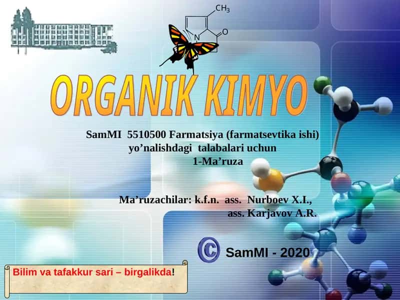 Organik Kimyo 1