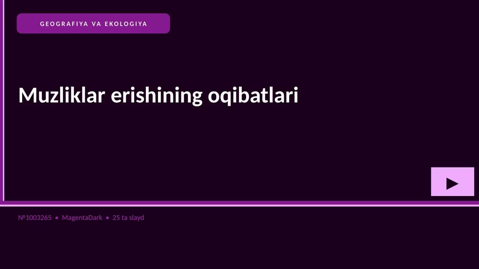 Muzliklar erishining oqibatlari 1