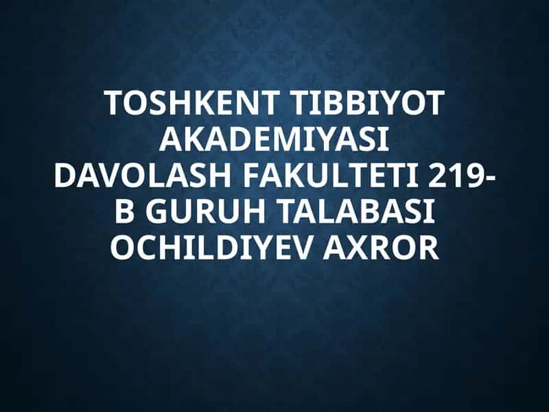 FAVQULOTDA VAZIYATDA AHOLINI HIMOYA QILISH.JAMOA HIMOYA VOSITALARI 1