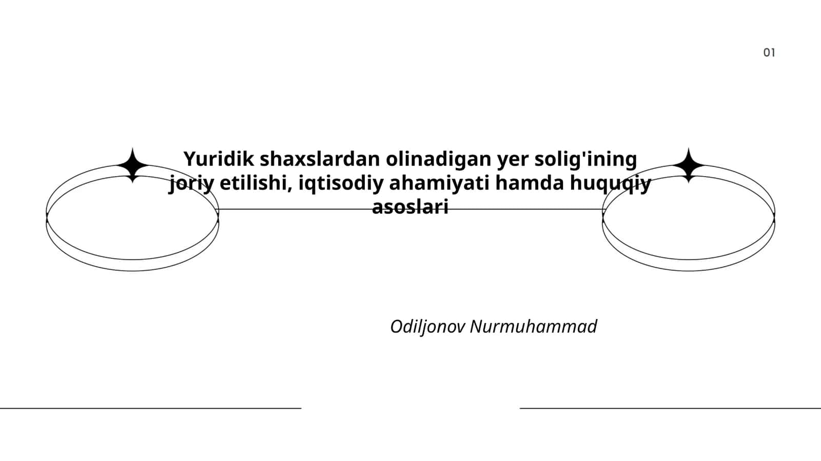 Yer solig'ining joriy etilishi, iqtisodiy ahamiyati hamda huquqiy asoslari 1