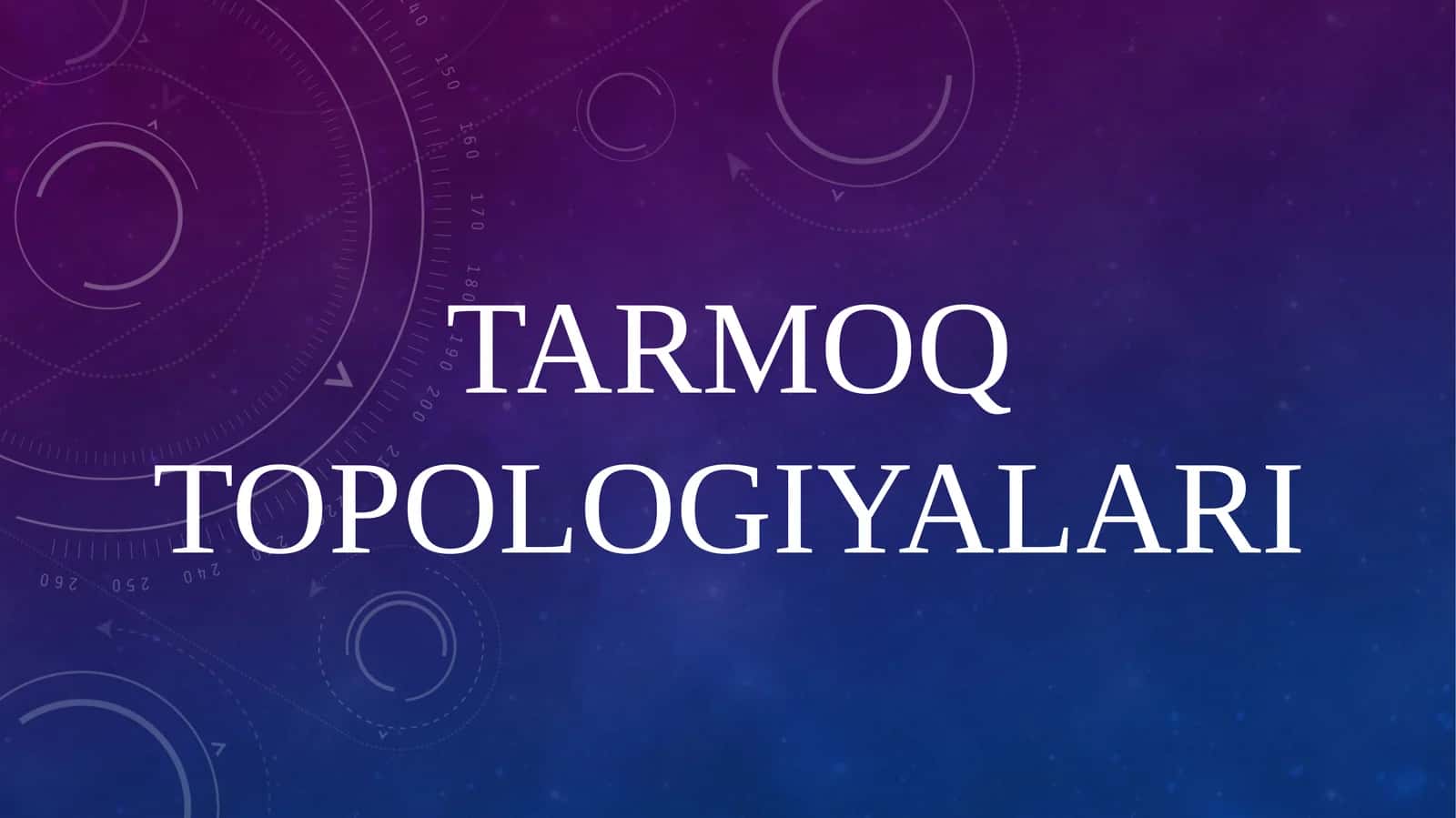 Tarmoq topologiyalari 1
