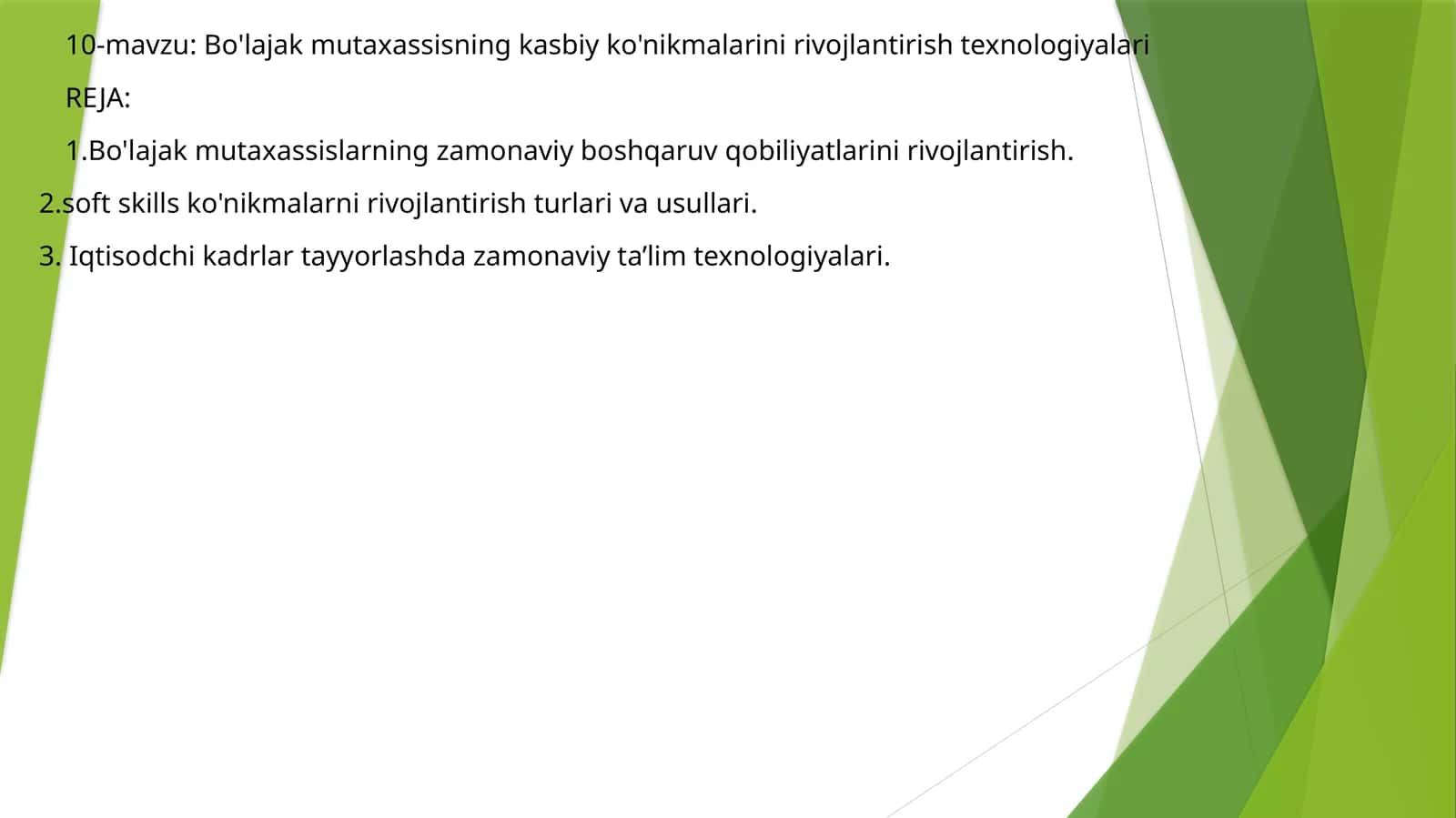 Bo'lajak mutaxassisning kasbiy ko'nikmalarini rivojlantirish texnologiyalari 1