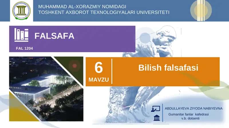 Bilish falsafasi 1