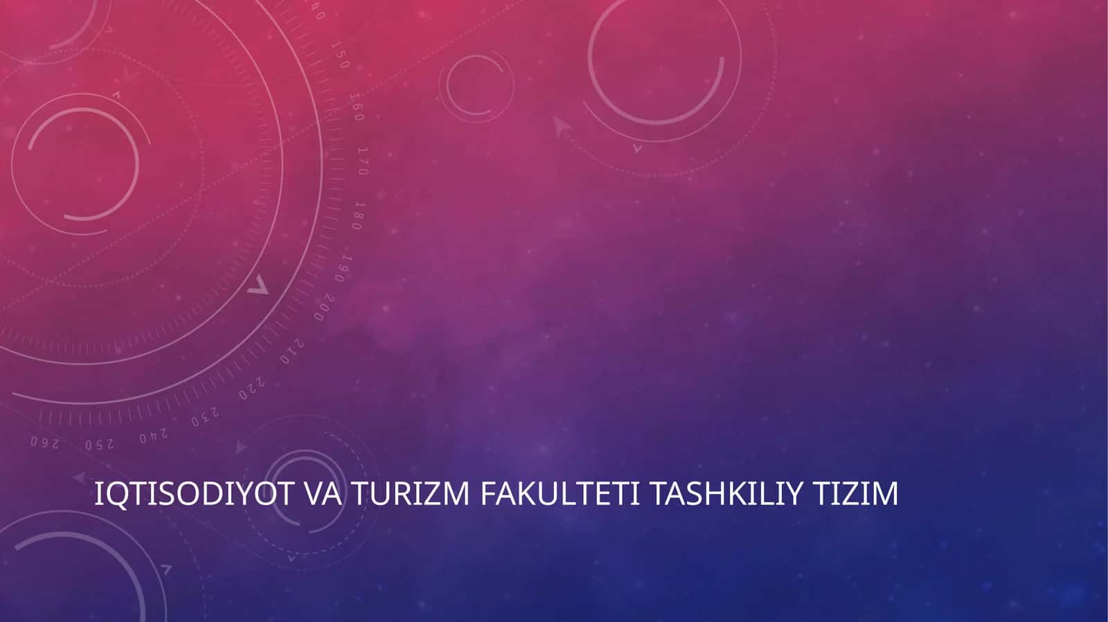 IQTISODIYOT VA TURIZM FAKULTETI tashkiliy tizim 1