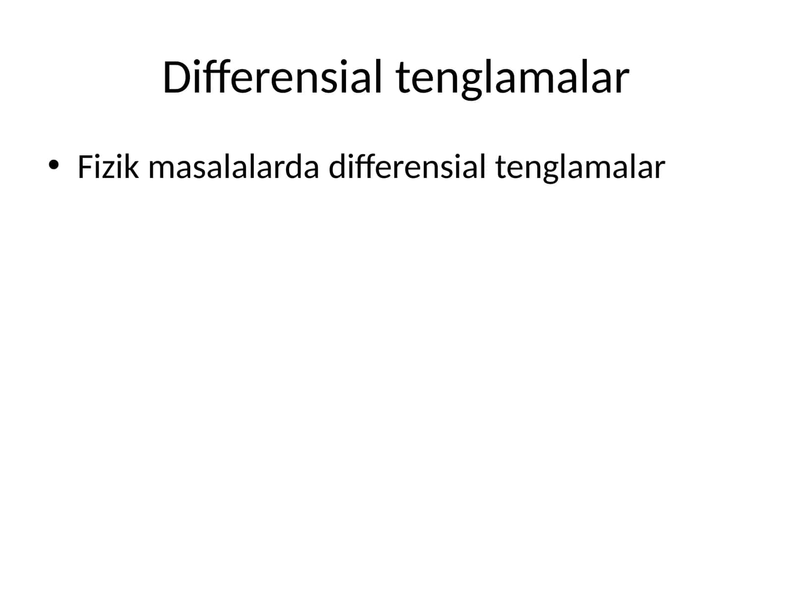 differensial tenglama. 1