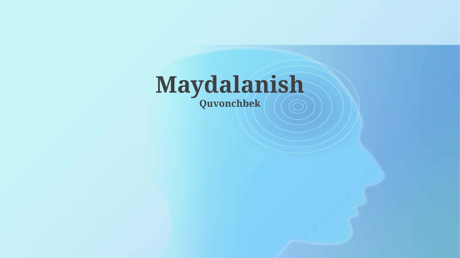 Maydalanish 1