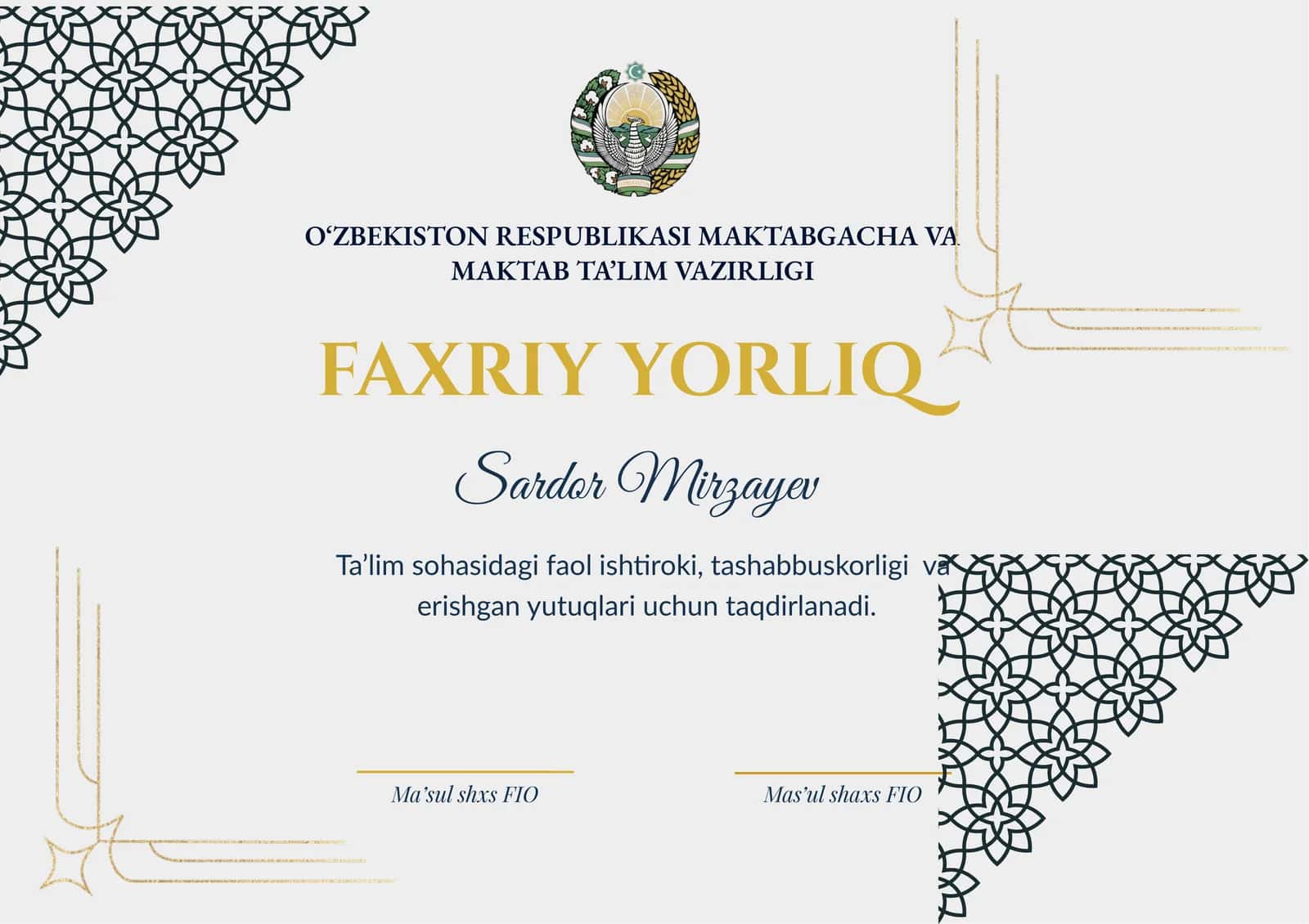 FAXRIY YORLIQ 1
