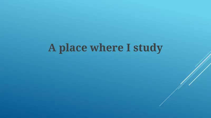 Study Environment Optimization 1
