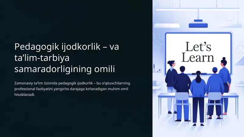 Pedagogik ijodkorlik 1