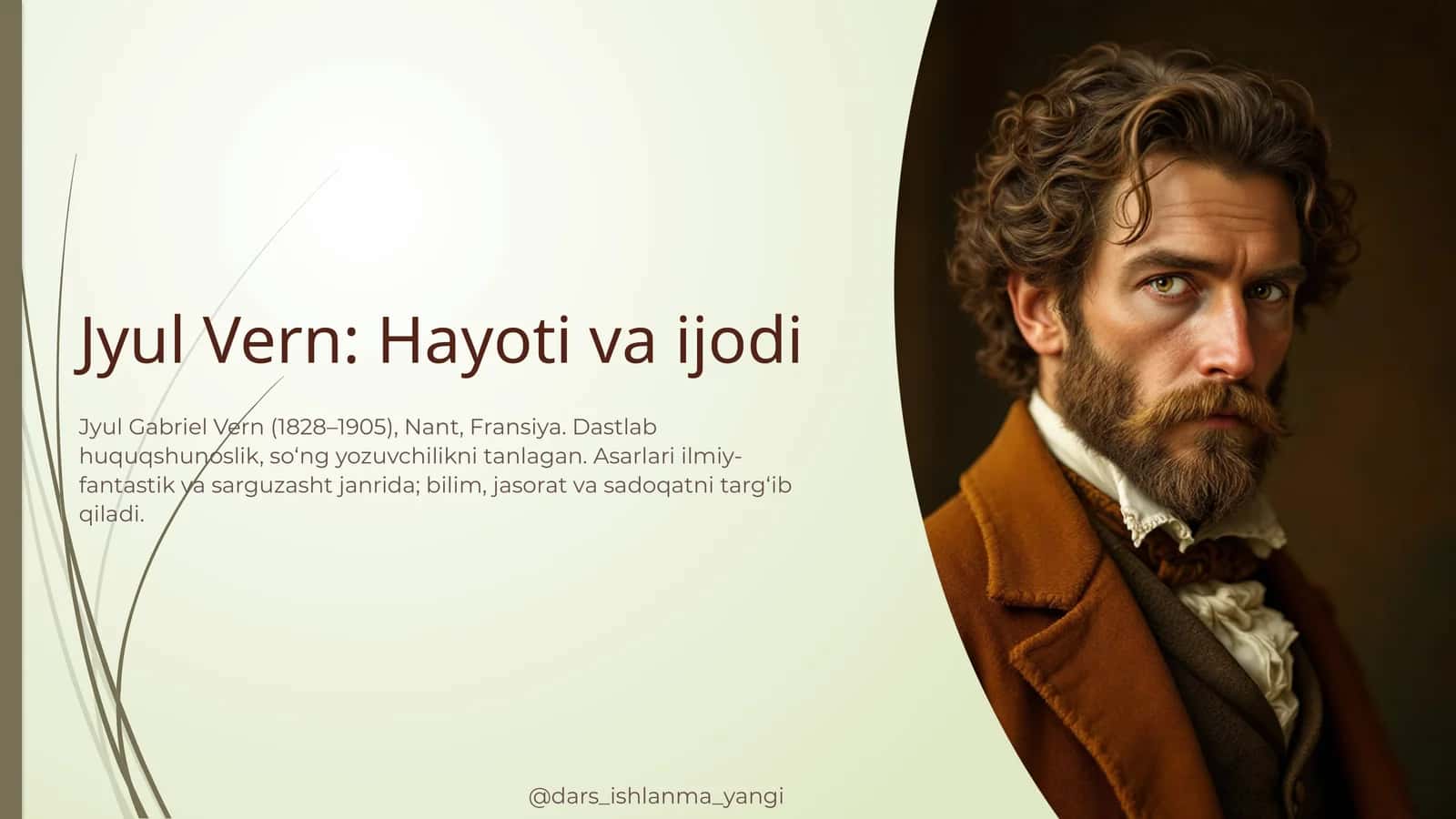 Jyul Vern: Hayoti va ijodi 1