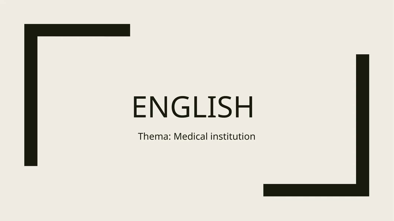 MEDICAL INSTITUTION ANALYSIS 1