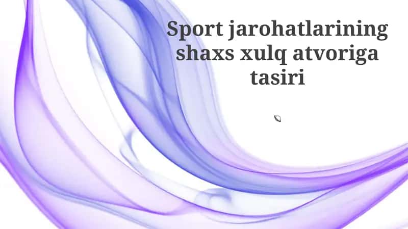 Sport jarohatlarining shaxs xulq atvoriga tasiri 1