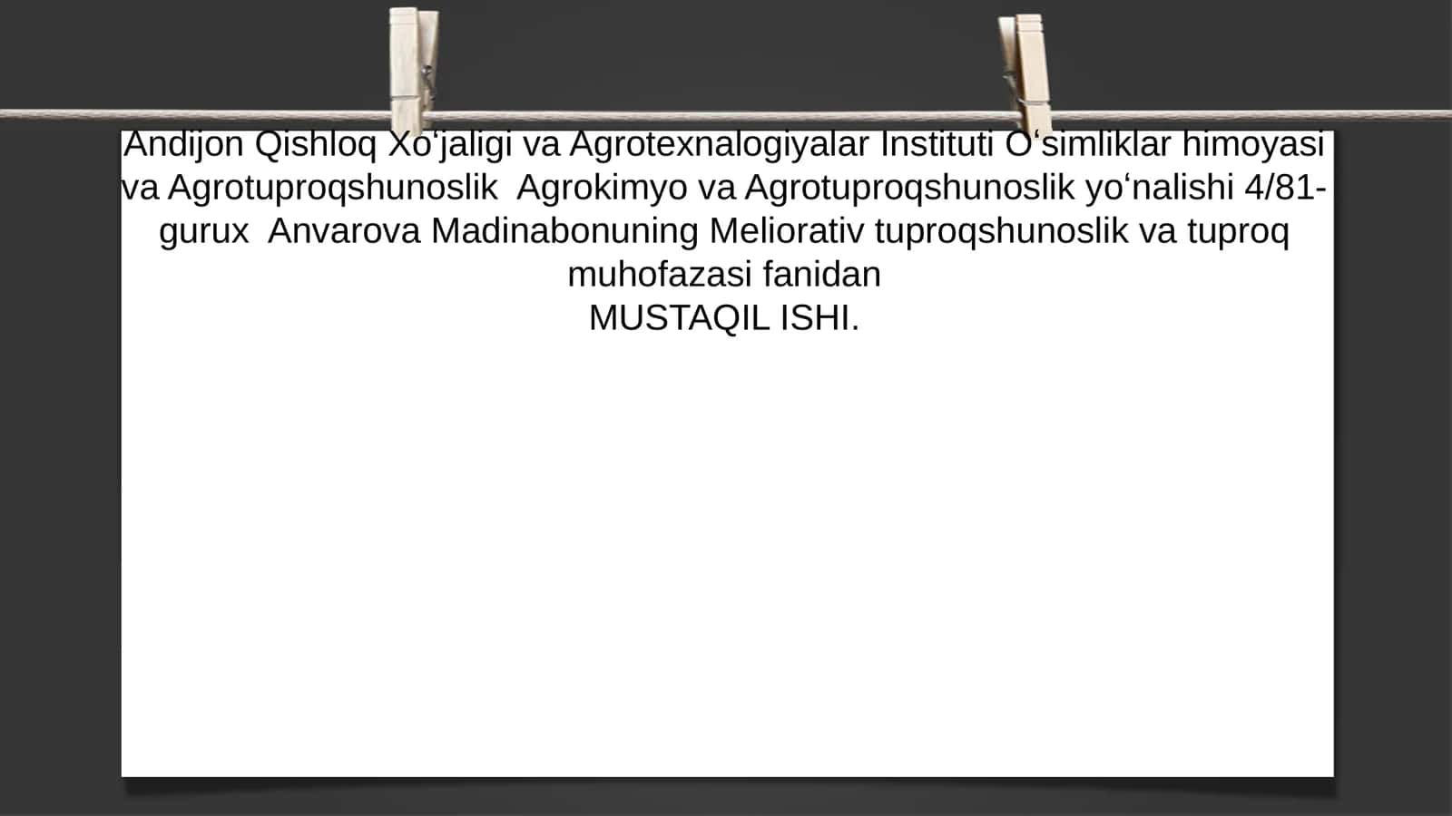 Choʻllanishjarayonlarivaatuproqdegradatsiyasi.Reja 1