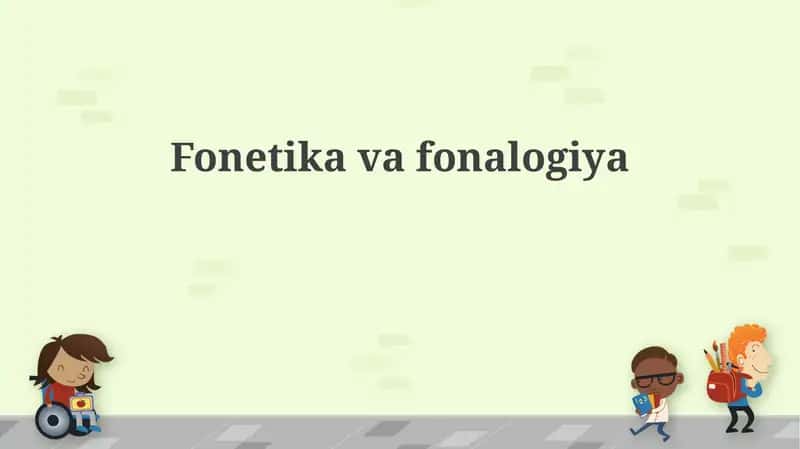 Fonetika va fonalogiya 1
