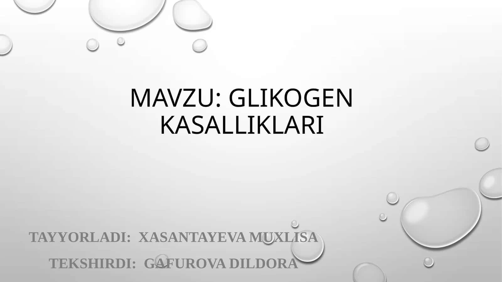 Glikogenkasalliklari 1