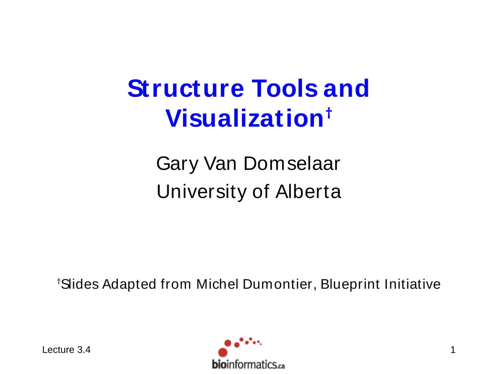 Structure Tools and Visualization 1