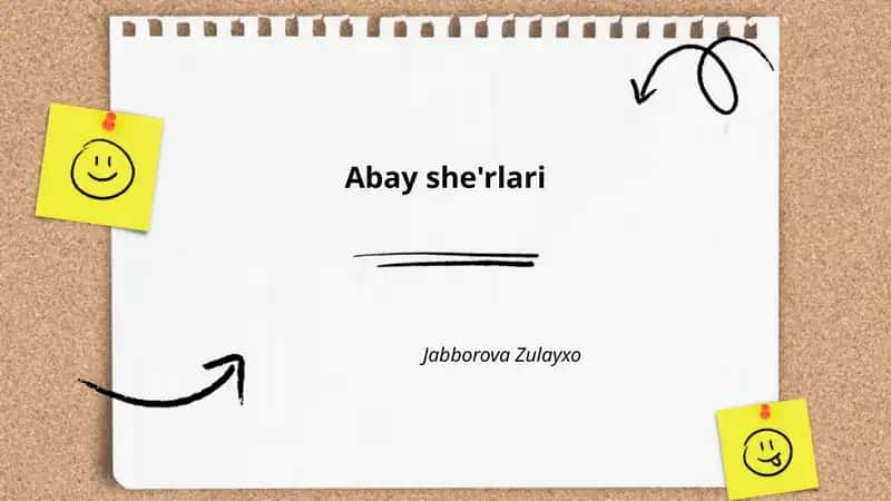 Abay she'rlari 1
