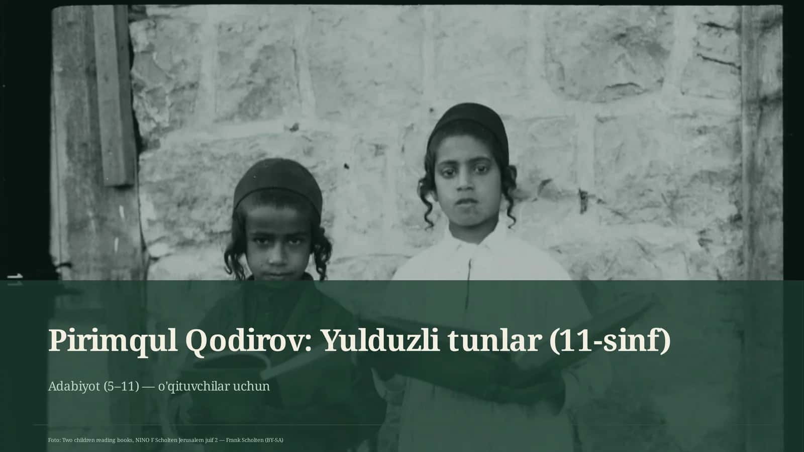 Yulduzli tunlar (11-sinf) 1