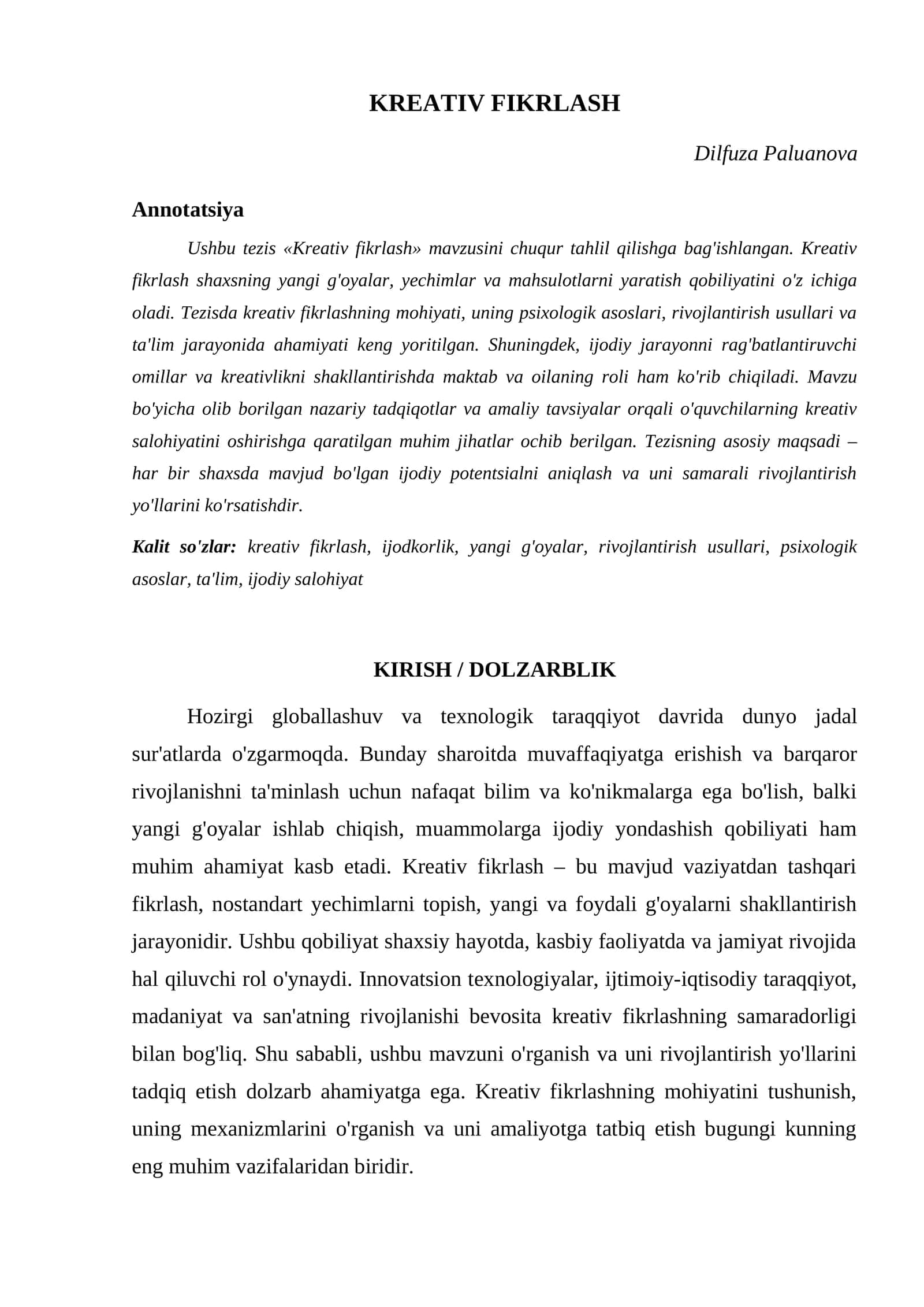 KREATIV FIKRLASH 1