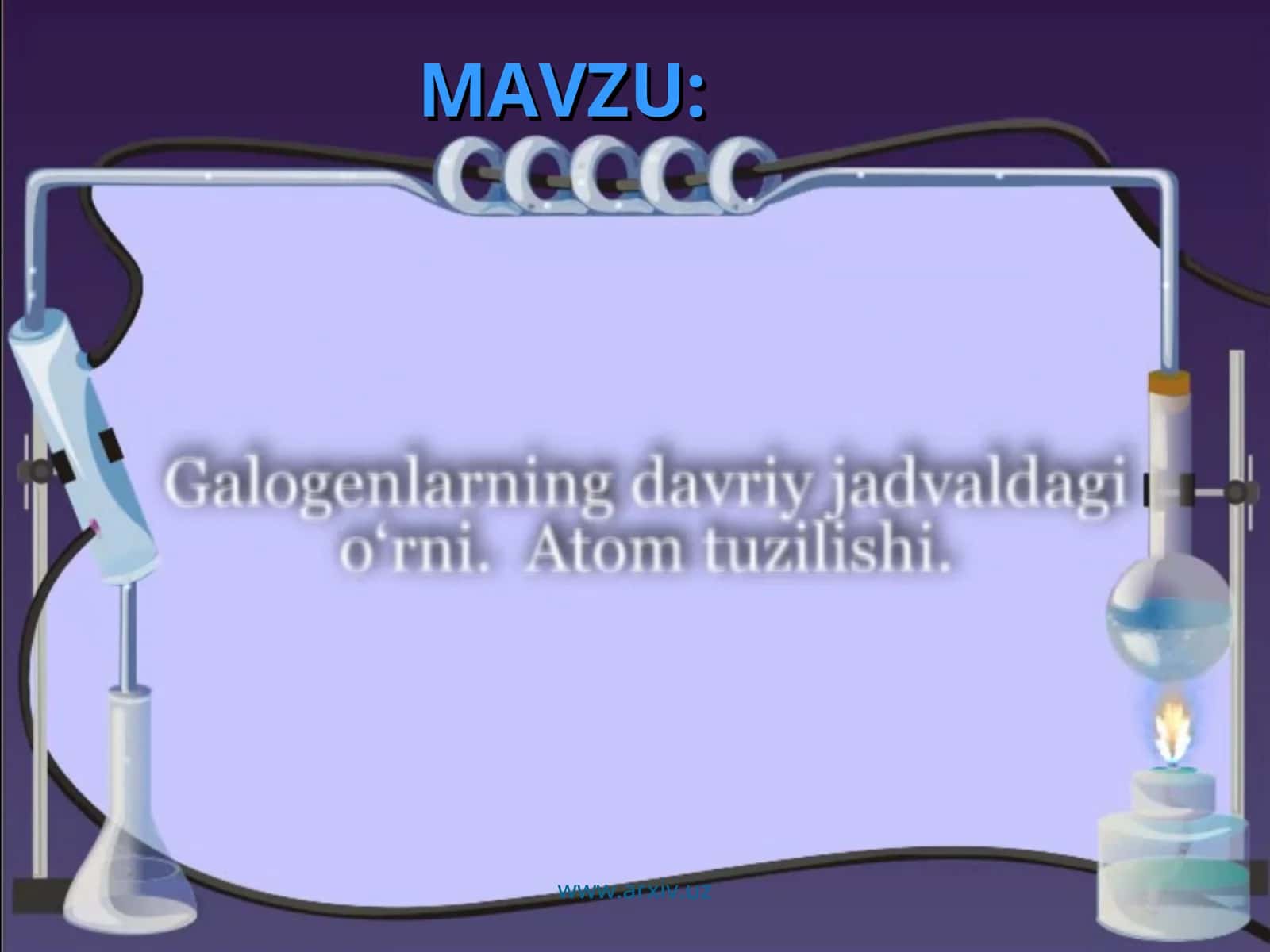 Galogenlarning davriy jadvaldagi o'rni 1