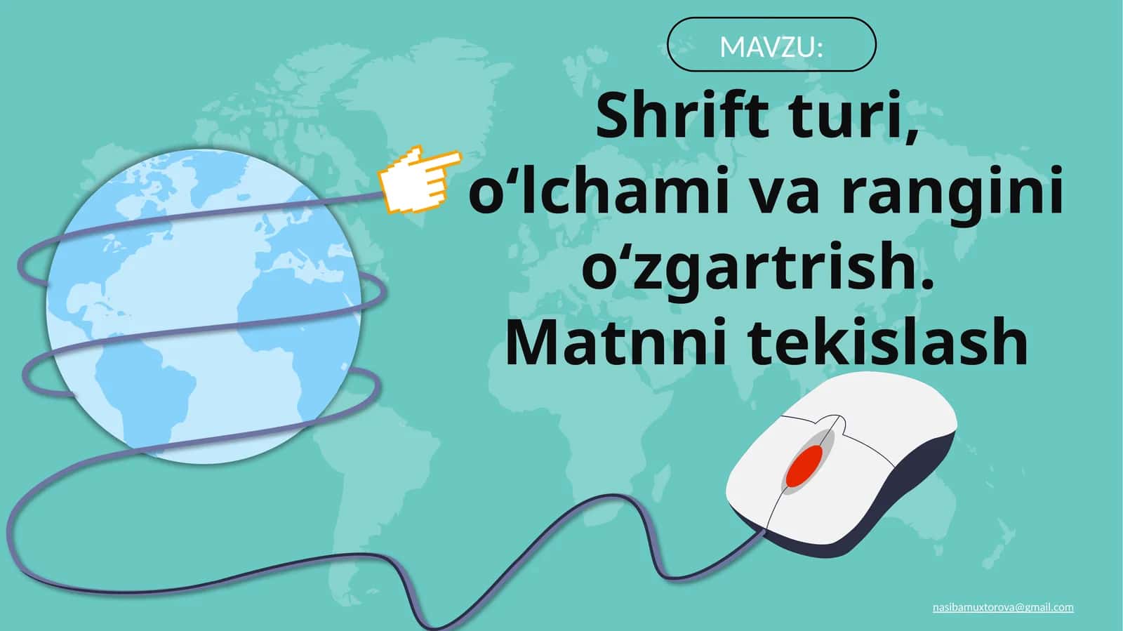Shriftturi, o‘lchamivaranginio‘zgartrish 1