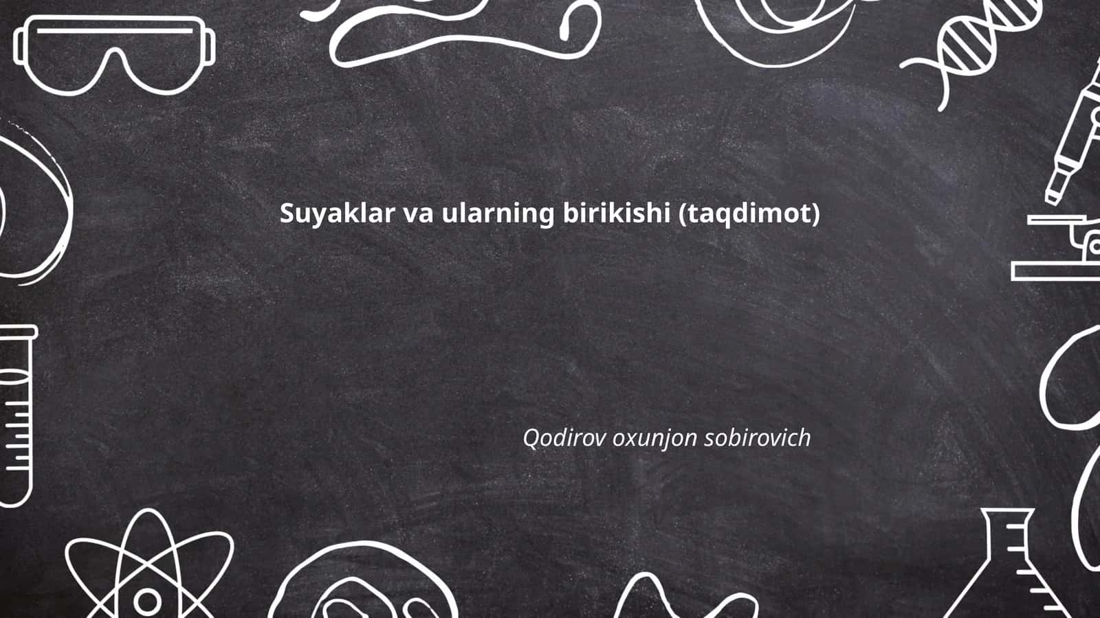 Suyaklar va ularning birikishi (taqdimot) 1