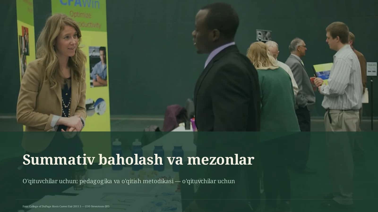 Summativ baholash va mezonlar 1