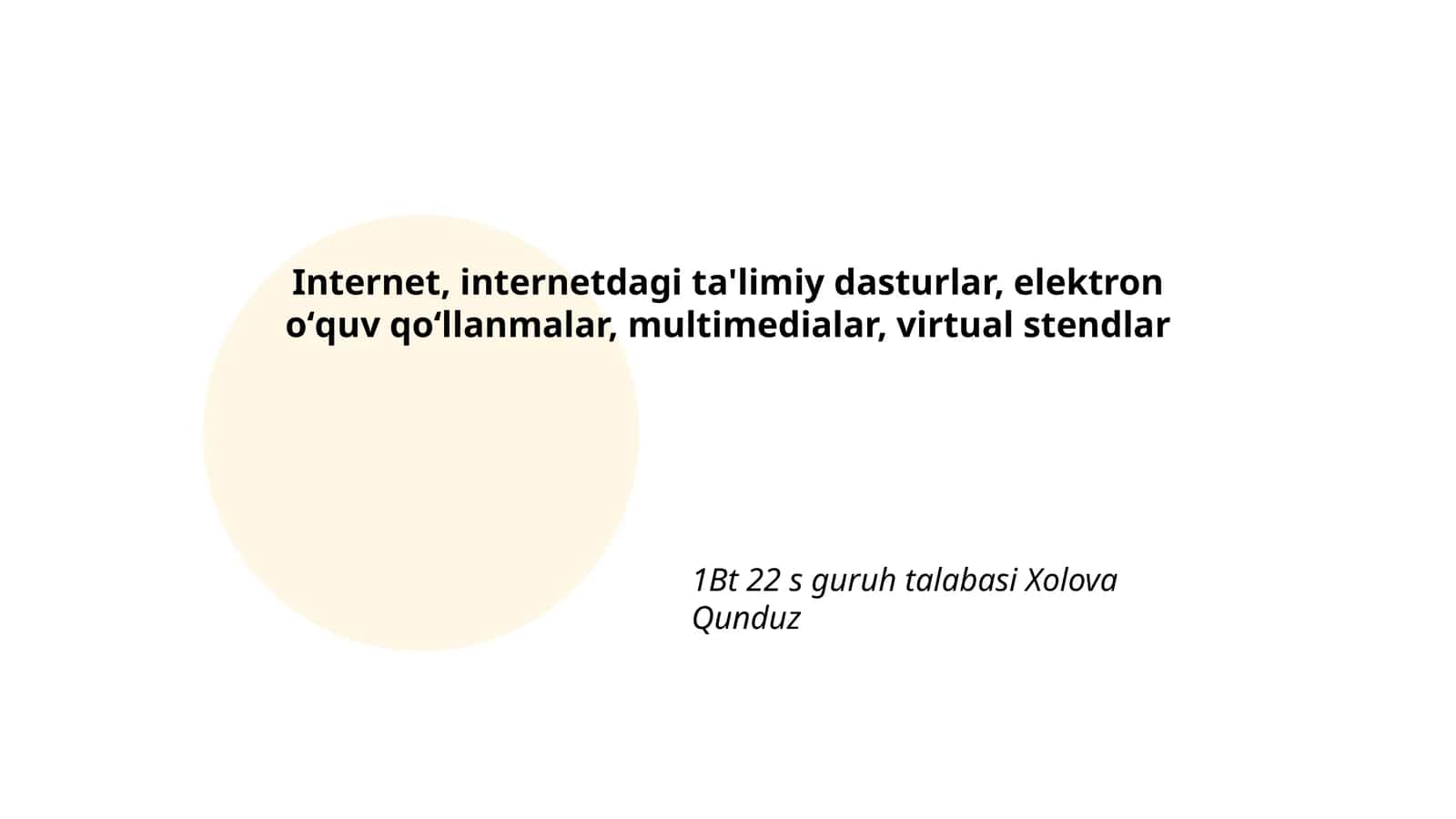 Internetda ta'limiy dasturlar 1