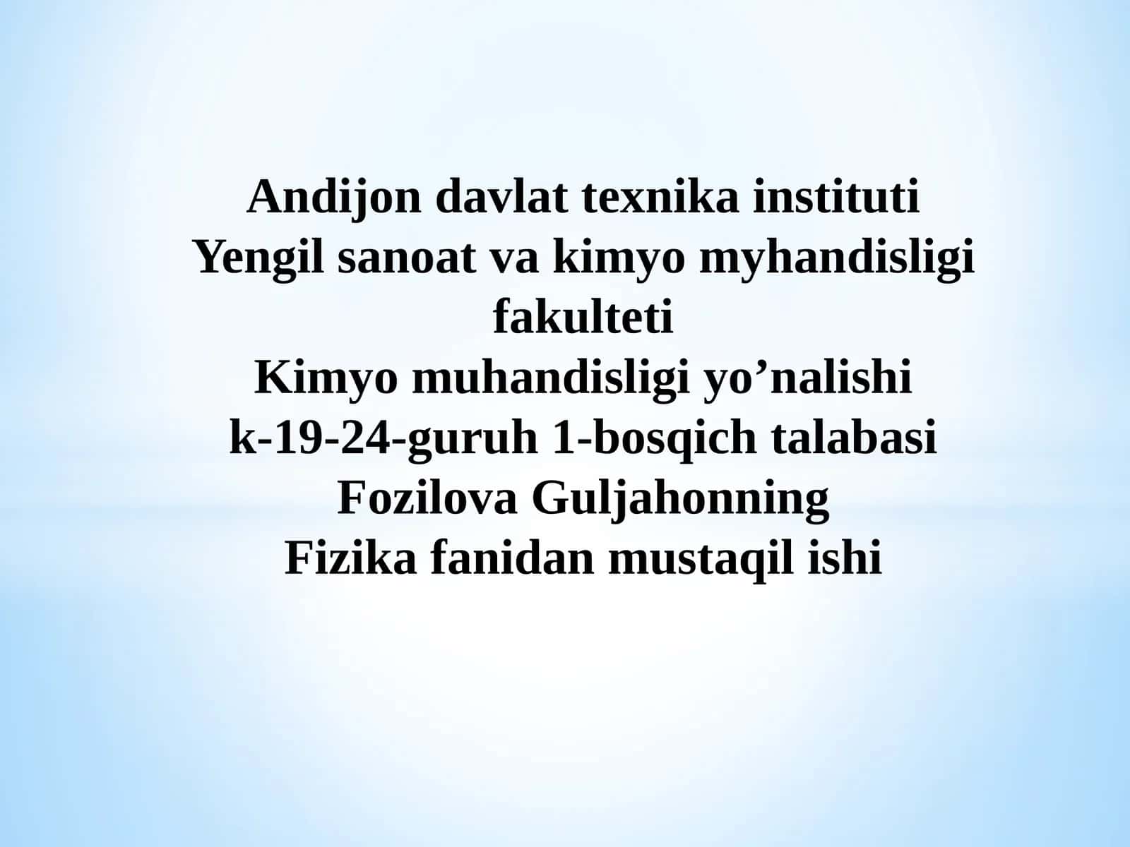 Fizikafanidanmustaqilishi 1