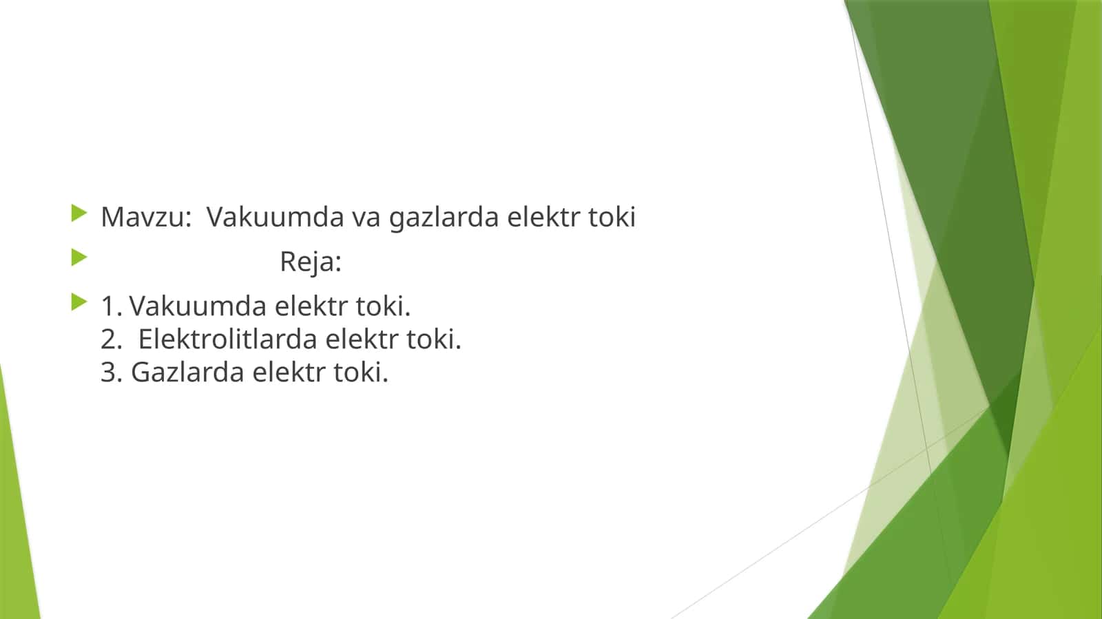 Vakuumda va gazlarda elektr toki 1