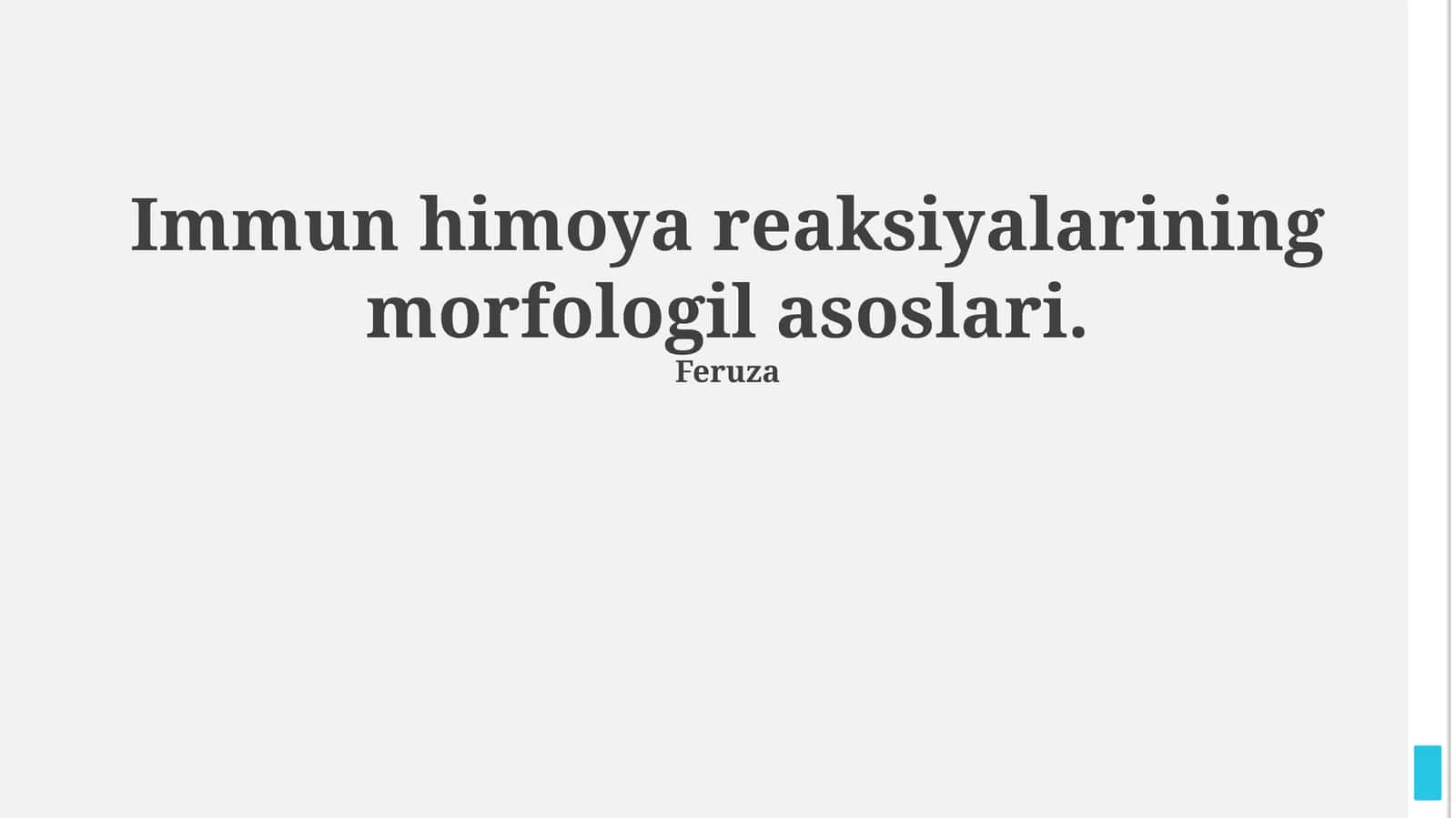Immun himoya reaksiyalarining morfologil asoslari. 1