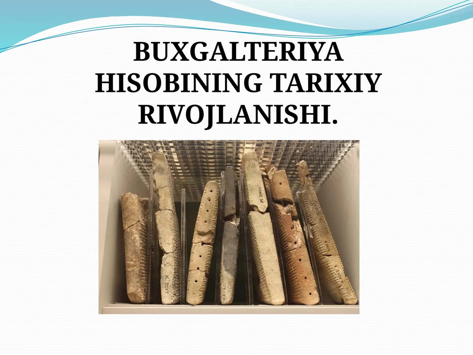 BUXGALTERIYA HISOBINING TARIXIY RIVOJLANISHI 1