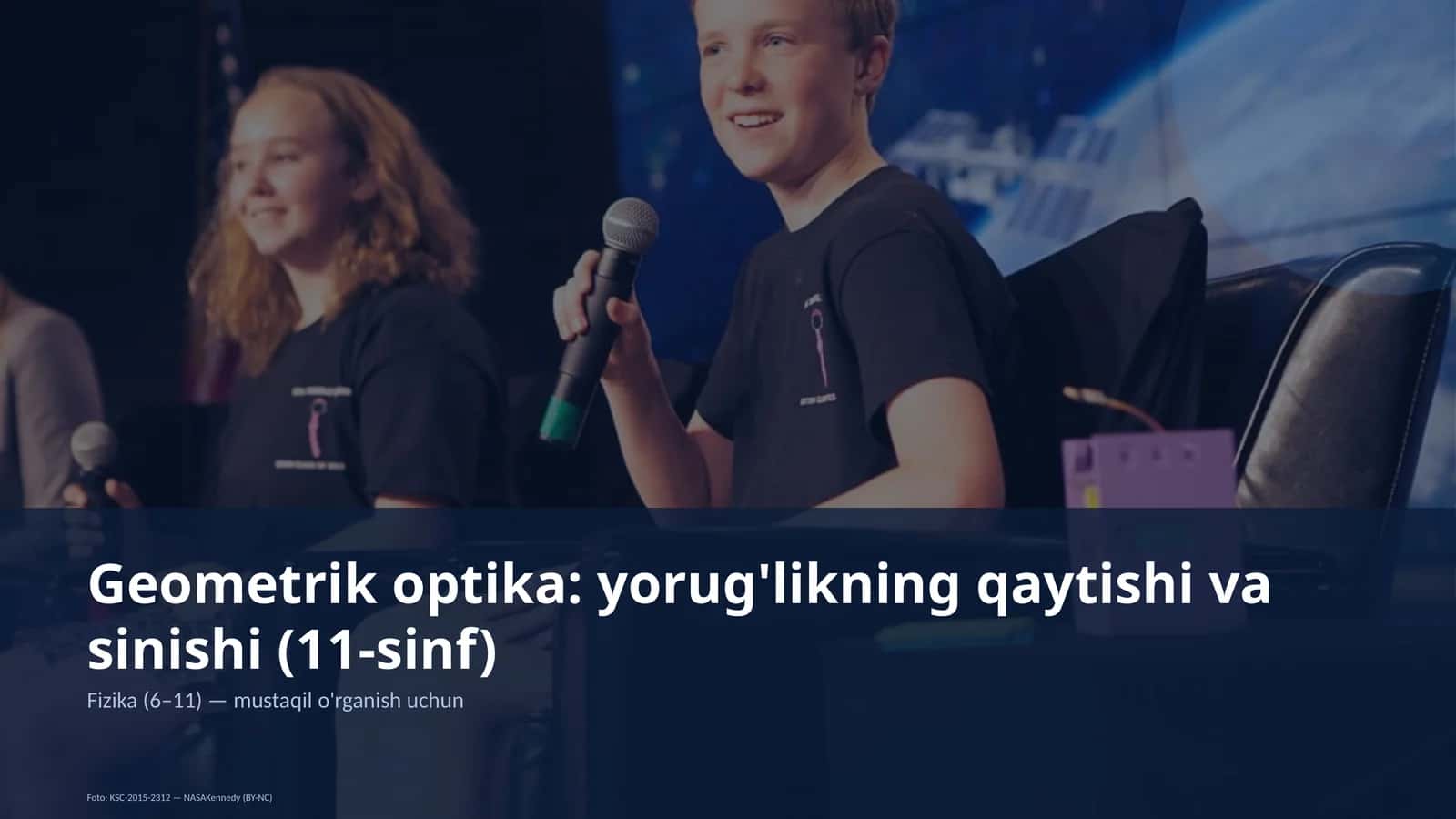 Geometrik optika: yorug'likning qaytishi va sinishi (11-sinf) 1